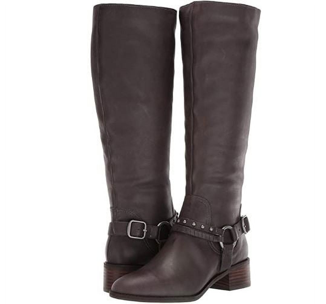 Lucky Brand Women's KARESI Equestrian Boot, Storm KNee High Riding Boots
